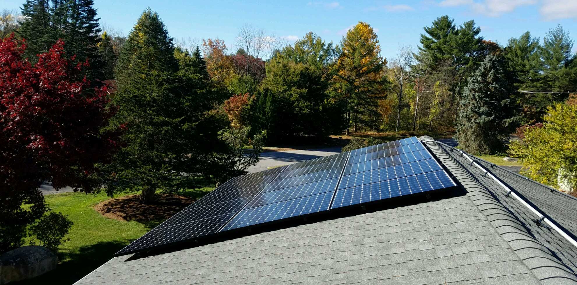 sunpower panels on a roof