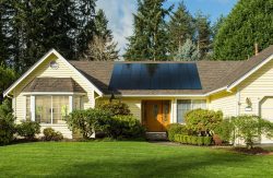 yellow house with sunpower by bluesel panels